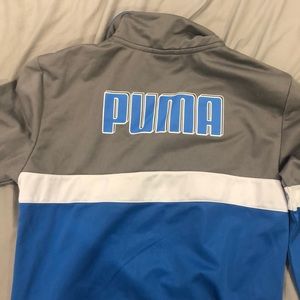 Puma blue and grey full tracksuit